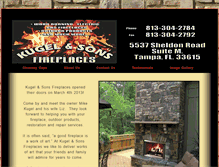 Tablet Screenshot of kugelnsonsfireplaces.com
